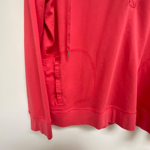 Chaps Est. 1978 Coral Pullover 3 Snap Collared Top with Tie XL - Picture 8 of 15